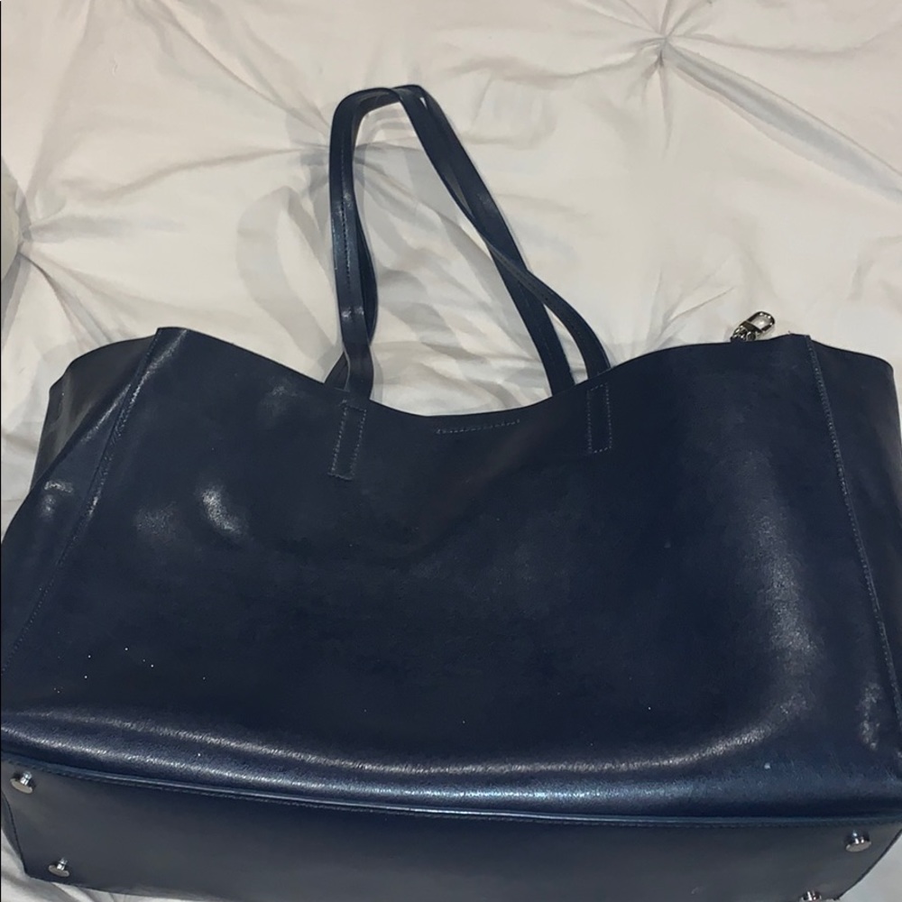 Leather Banana Republic large tote